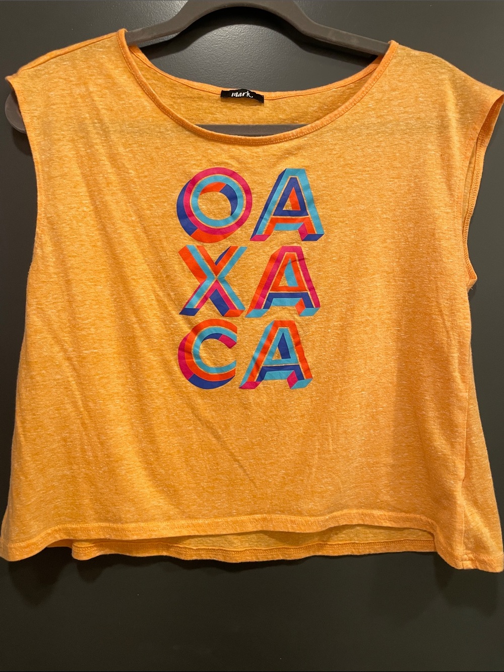 mark. Orange Graphic 'OAXACA' Sleeveless Tank
